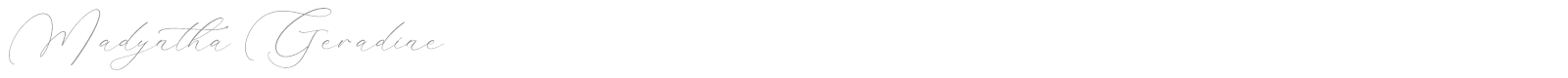 Madyntha Geradine font preview